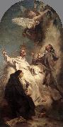 PIAZZETTA, Giovanni Battista Three Dominican Saints sg Spain oil painting artist
